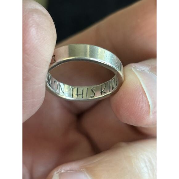 Sterling Silver Custom Design Promise Band Ring Two Fish Love Infinity 5.5 925 - Picture 8 of 8